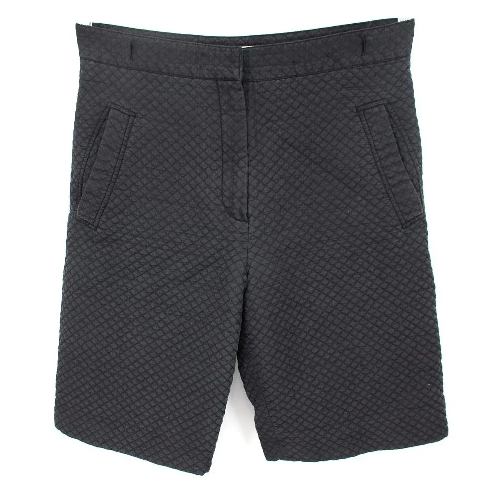 Christian Dior Black Cannage Diamond Stitch Quilted Bermuda Boy Shorts Size 40 - Picture 2 of 10